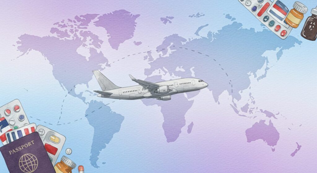 バイアグラ飛行機持ち込み国際線での手続きと制限